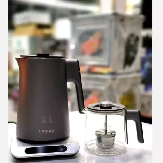 چای ساز لاریزو مدل LA-1470 ظرفیت ۱.۸ لیتر با کتری استیل ضد زنگ
